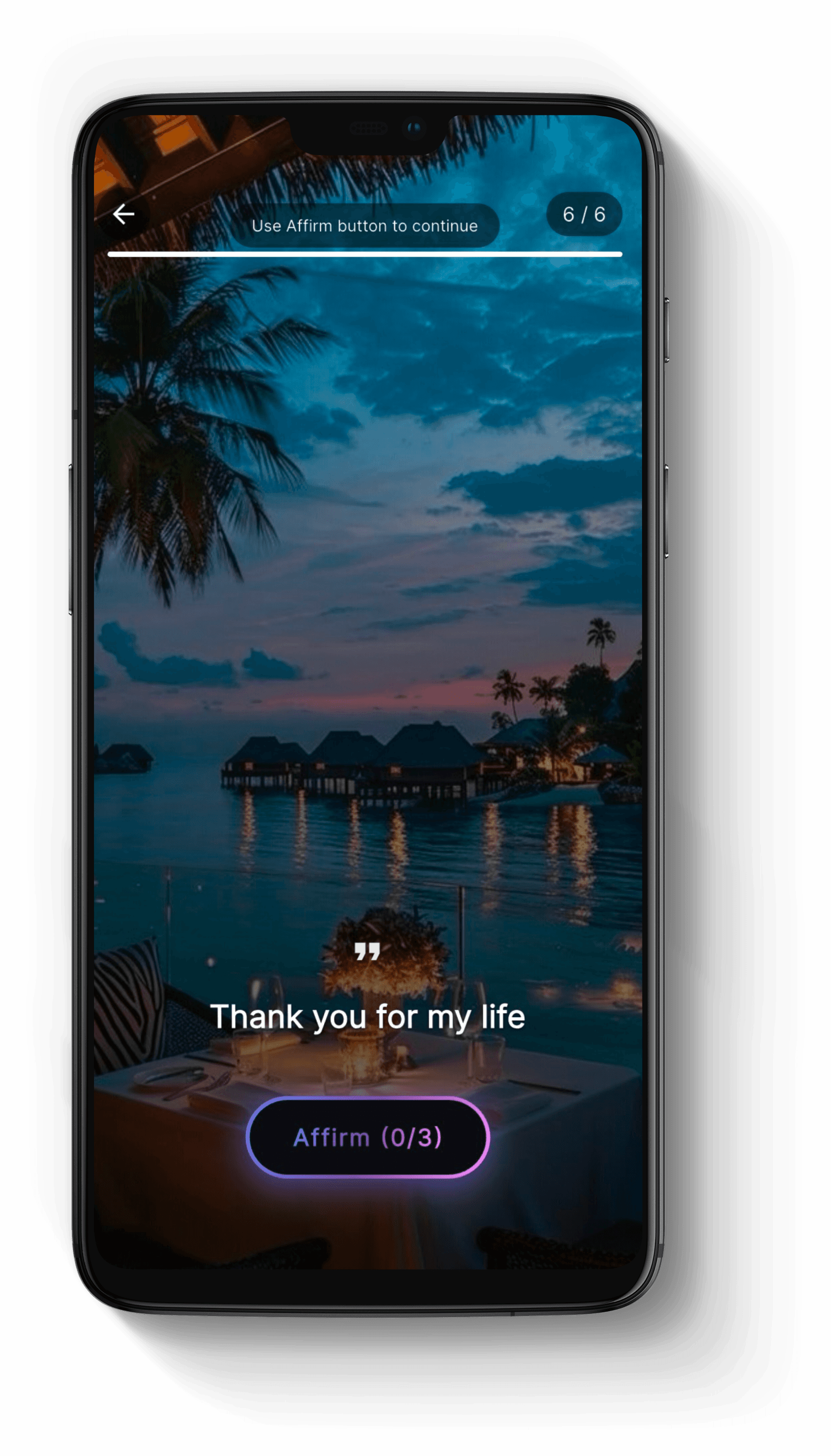 Personalized Affirmation Screens